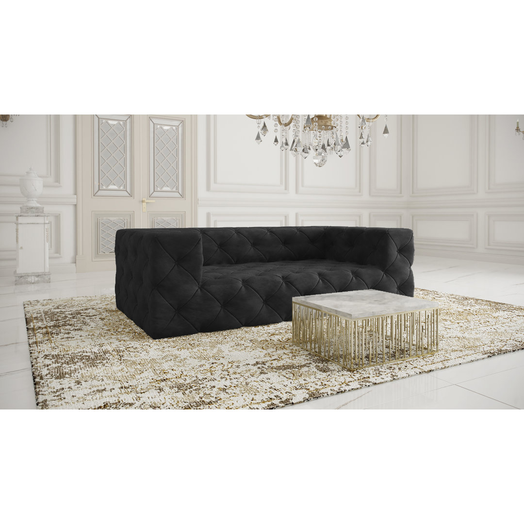 3-Sitzer Sofa Renae aus Samt