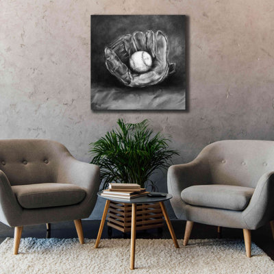 «Rustic Sports III Black and White» par Ethan Harper, estampe numérique sur toile