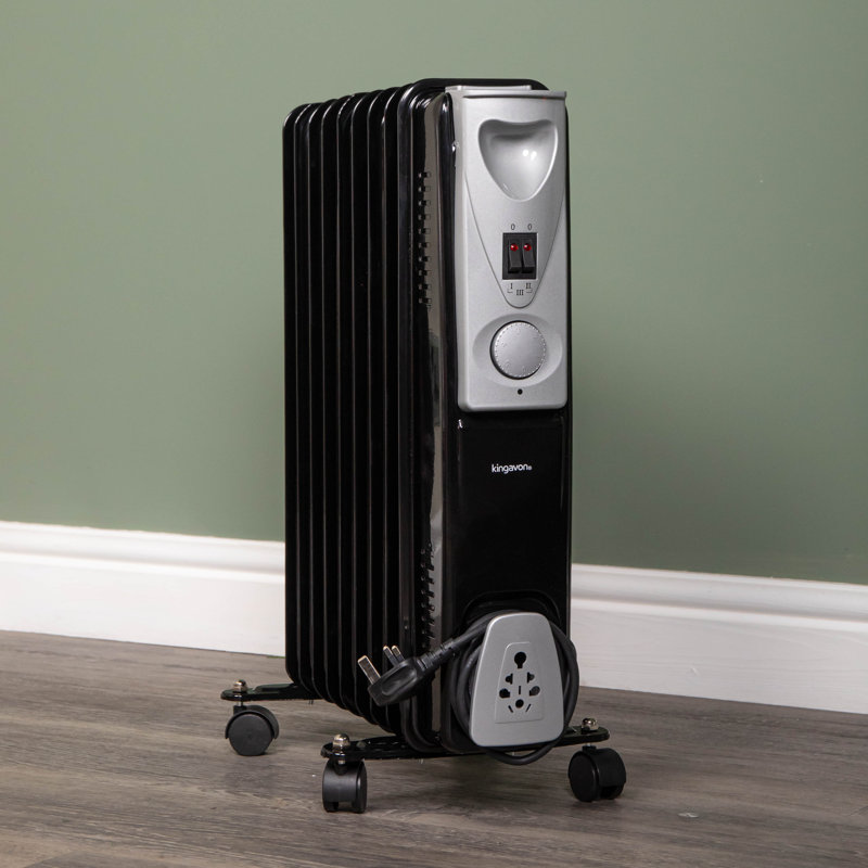 Dakota Fields Caullin 230 BTU Electric Radiator Space Heater with Adjustable Thermostat