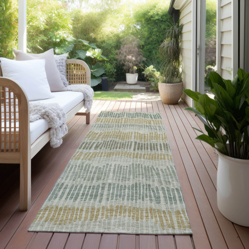Tapis intérieur / extérieur rectangulaire avec envers antidérapant, Tapis de couloir 2 pi 3 po x 7 pi 6 po