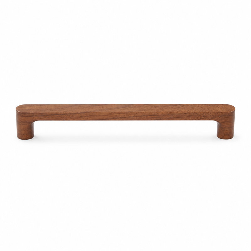 Solid Wood Handle Pull, 7.56", Walnut