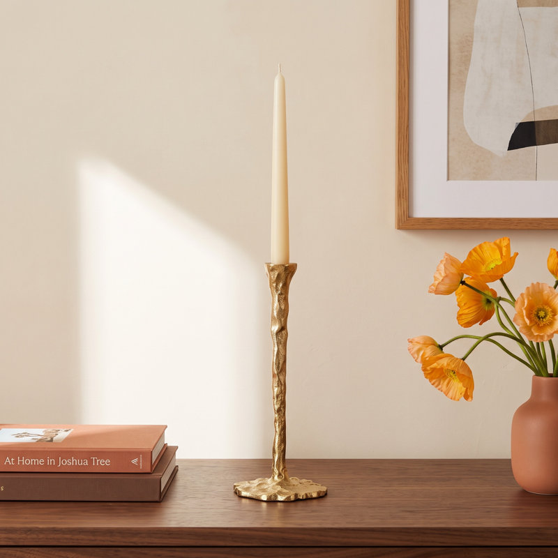 Forged Taper Candle Holder, 15" H x 5" W x 5" D