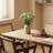 Rectangular solid wood dining table-878360756
