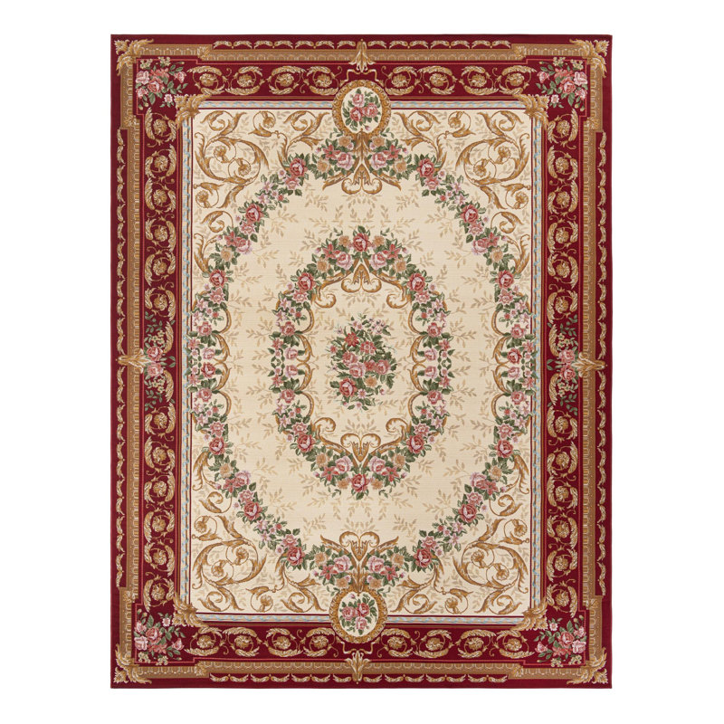 Indoor/Outdoor Traditional Area Rug, Rectangle 9' x 12'