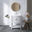 Meuble-lavabo sur pied 24 po avec lavabo en céramique