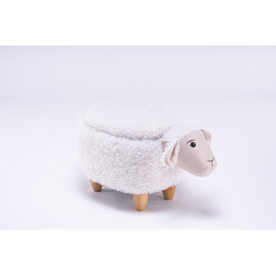 Bough 14.17" Wide Sheep Storage Ottoman by Zoomie Kids