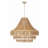 8 - Light Steel Dimmable Tiered Chandelier