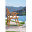 Chaise de patio avec coussin Edvards Eucalyptus