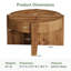 Solid Wood Pedestal Coffee Table