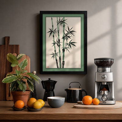 Bamboo in Silence Japandi - Framed Print