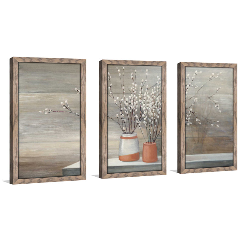 « willow still life », reproduction de peinture à l’acrylique à multiples impressions, L 40,5 po x H 25,5 po x P 1 po