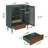 Modern Coffee Bar Cabinet with Wine Glass Rack and Storage Drawer-1137839381