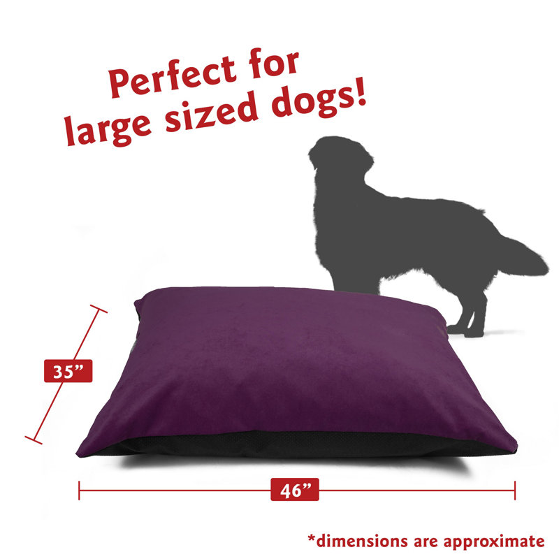 Coussin pour chien Villa Majestic, Mauve, Grand (l 46 po x P 35 po x H 4 po)