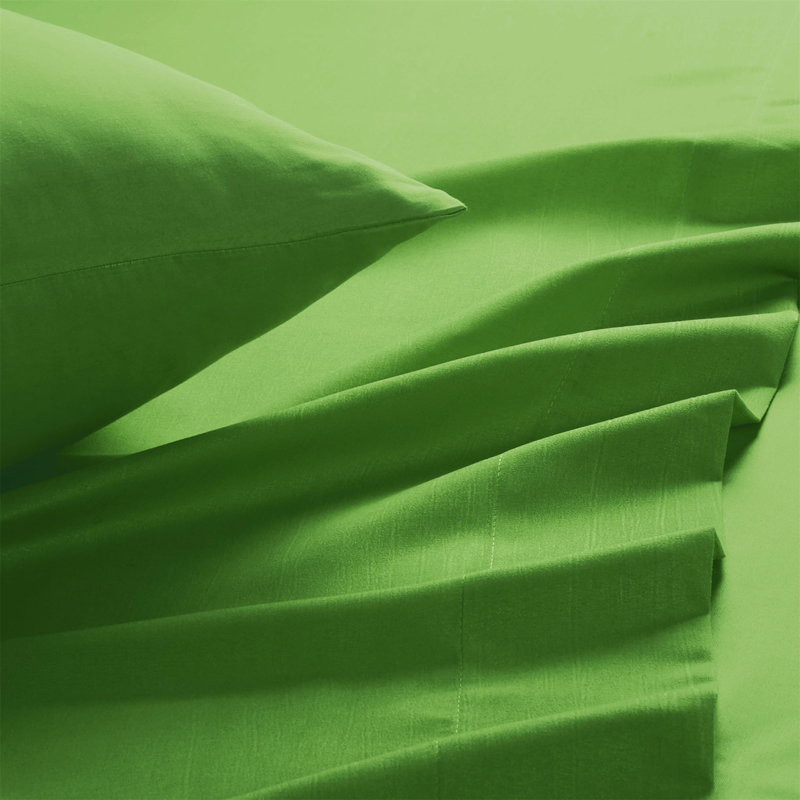 Ensemble de literie pour grand lit double en microfibre brossée, drap pour grand lit 4 pièces - ultra doux, facile à installer, infroissable, à séchage rapide et facile d'entretien