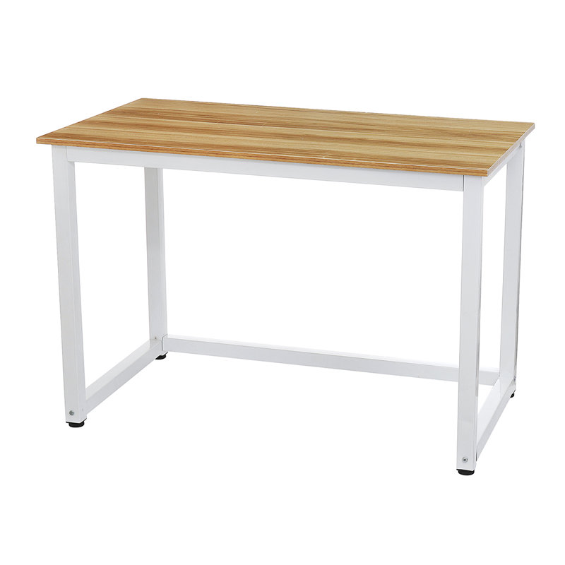 43.3'' W Sturdy Computer Desk, Oak/White