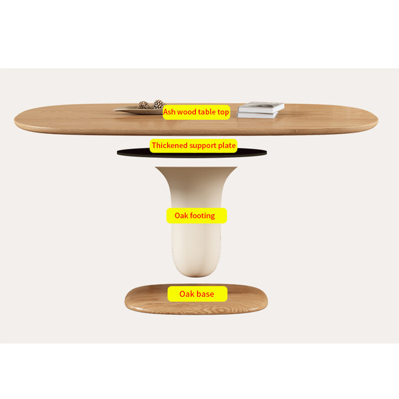 Ensemble de table à manger en bois massif de style français, H 29,5 po x L 31,4 po x l 62,9 po