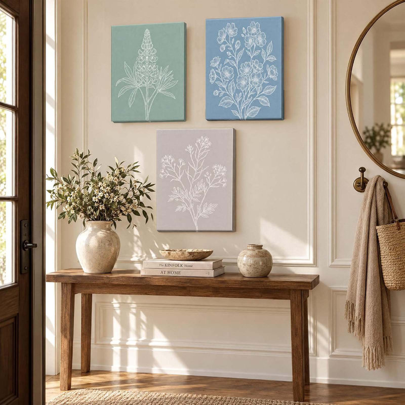 3 Piece Wrapped Canvas Wall Art