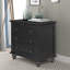 Table de chevet avec 3 tiroirs et pieds robustes-375096800