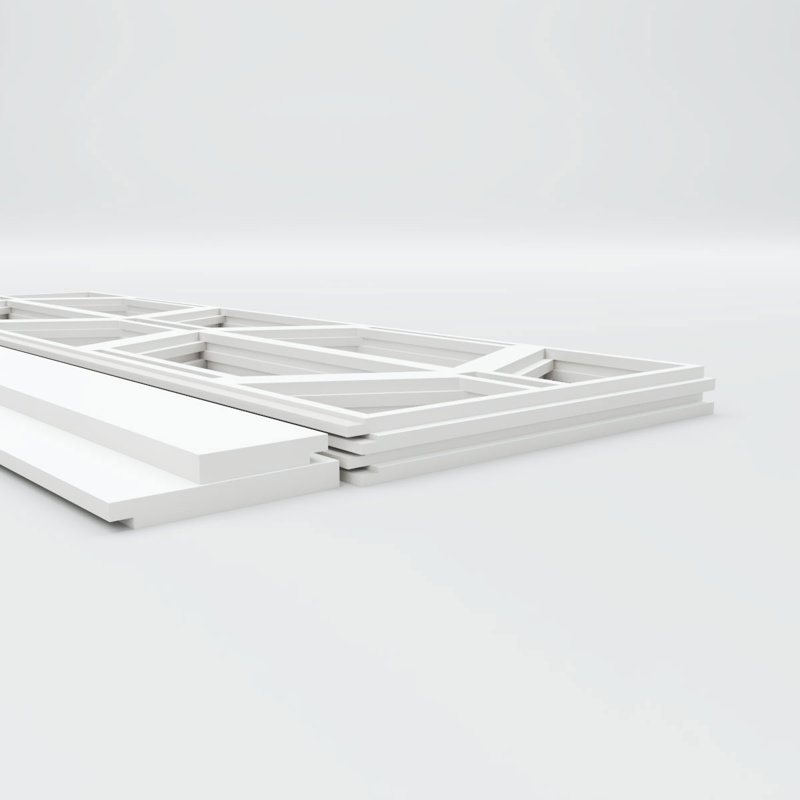 Ensemble de lambris en PVC Greeley, H 36 po x l 94,5 po x P 0,625 po