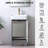 18" Mini Gray Modern Free-standing Single Bathroom Vanity Set