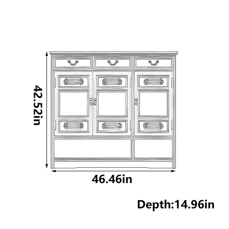 Classic storage shoe cabinet
