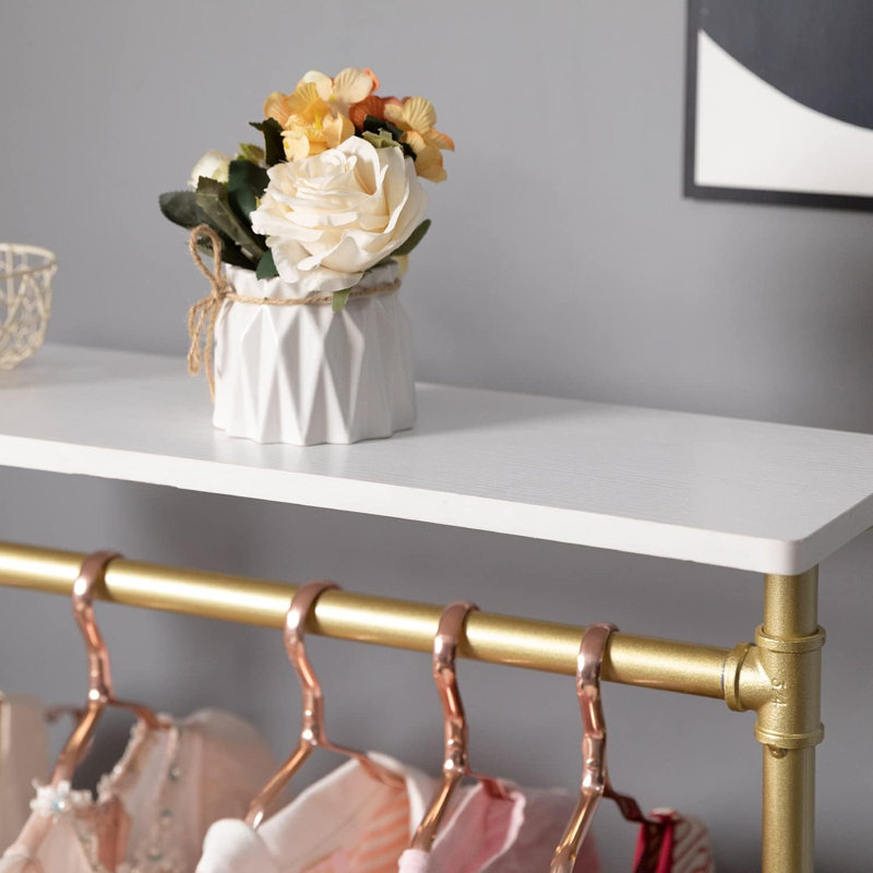 Amil 31.5'' Rolling Clothing Rack