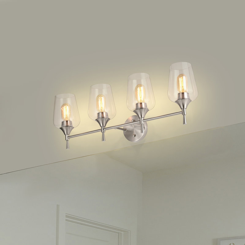 Letesha 4 - Light Dimmable Vanity Light, Brushed Nickel
