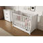 Willow Mini Cot Bed with Mattress 120x60x10cm-833207334