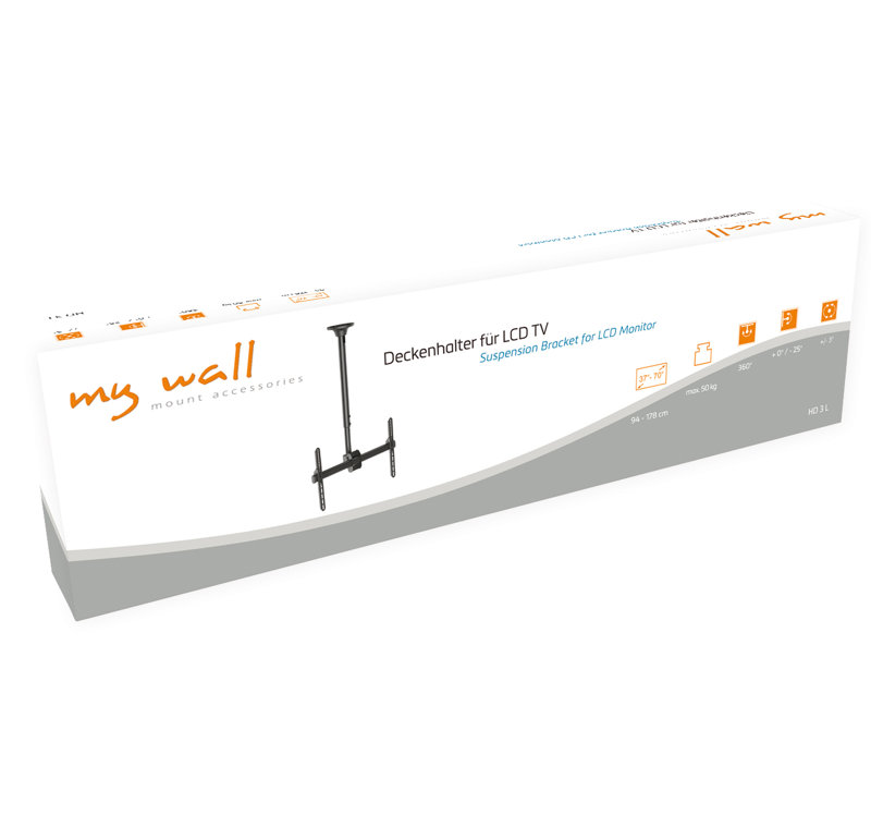Symple Stuff Single Screen Ceiling Mount