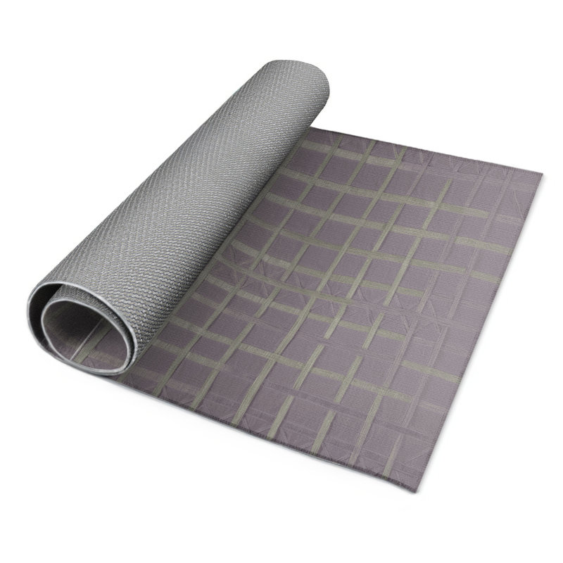 Tapis intérieur et extérieur rose Trellis, Rectangle 5 pi x 7 pi