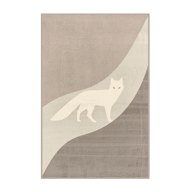 Tapis gris délavé à la machine Pavli, 6x9