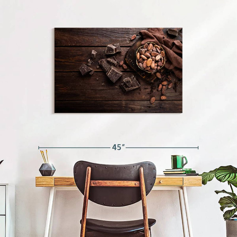 Yarlin Chocolate And Cocoa Beans, 24" H x 36" W