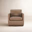Fauteuil pivotant rembourré Bobbi-123474305