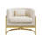 26.4'' Wide Modern Soft Upholstered Barrel Chair Velvet Armchair-1797811655