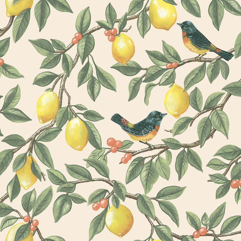 10.05m x 53cm Matte Wallpaper Roll, Cream Yellow