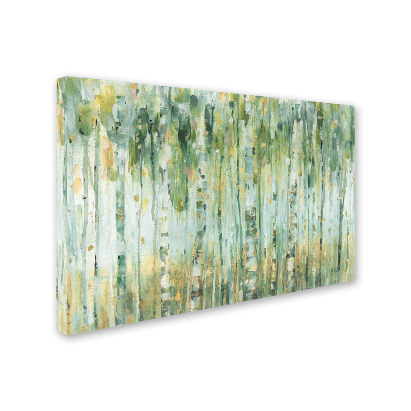 « the forest i », reproduction sur toile tendue, H 12 po x l 19 po x P 2 po