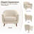 Kaya 35''W Modern Upholstered Accent Chair Boucle-489274820