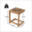 Table d'appoint en bois d'acacia Ashwell