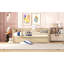 Lit de jour simple en bois avec couchette et garde-corps-124917628-124917630