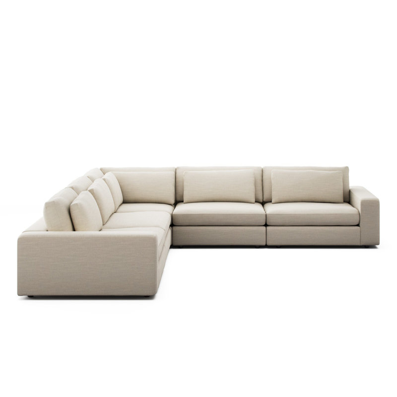 Parchemin modulaire 5 pièces Gibson Gibson, Mélange de polyester parchemin Savoy, H 31,5 po x l 132 po x P 132 po, Réversible