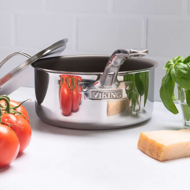 Viking Pureglide Pro 3-Ply Nonstick 2 Quart Sauce Pan, 7.87"
