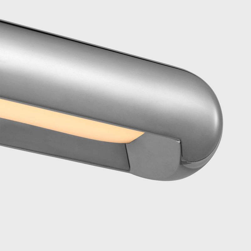 Agra LED Wall Mount Picture Light, Polished Nickel, 4.5" H x 8.5" W x 12" D