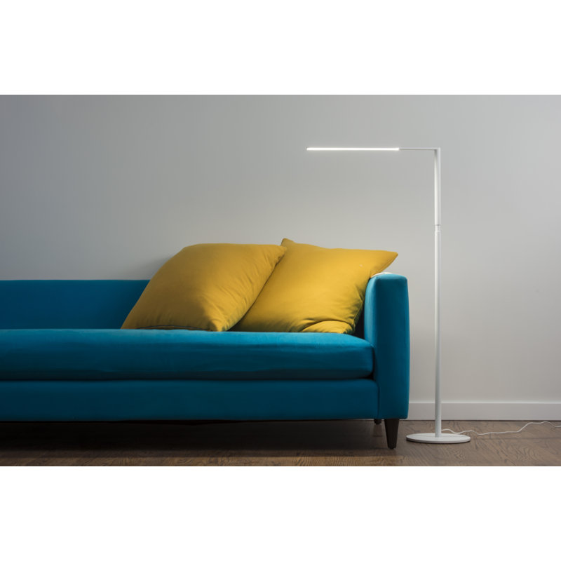 Lampe de travail DEL sur pied 52,05 "Lady7, Blanc mat