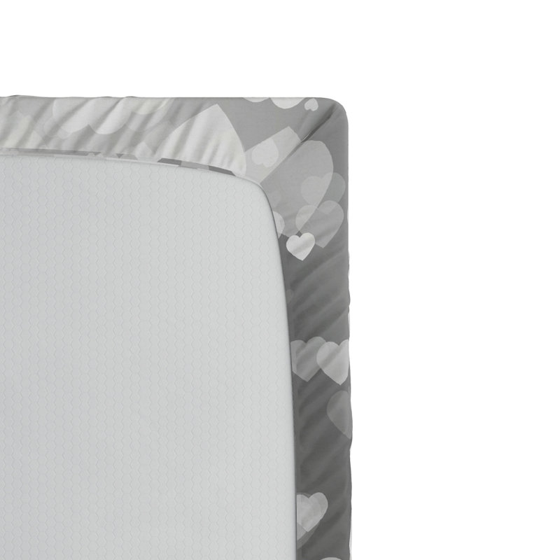 Microfiber Patterned Fitted Sheet, Queen Fitted Sheet
