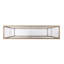 Console Glam étroite - doré avec tablette en miroir et plateau en verre | Idée de cadeau-992773407