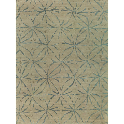 Kumo Geometric Area Rug in Tan/Gray
