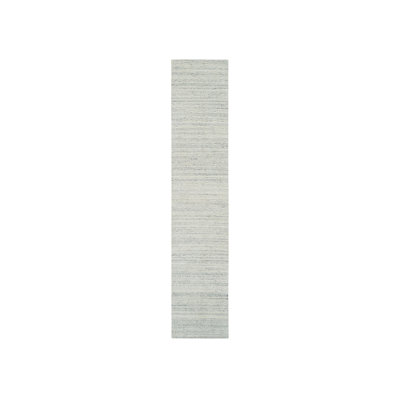 Tapis de couloir beige en laine naturel tissé à la main 2 pi 5 po x 12 pi 3C64ED62FF3B49B18F4B10FE37840126