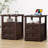 Azella Frame 2 End Table Set with Storage and Built-In Outlets-822320746