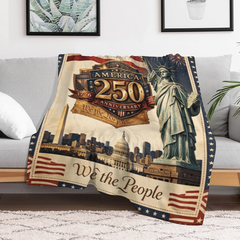 Jeté en flanelle de luxe America Hant, 40 po x 50 po