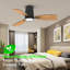 Emidia 42 inch Flush Mount Ceiling Fan with LED Light for Medium Rooms-1473649531-1469245681